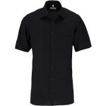 Schwarze Kurzärmelige Marvelis Nachhaltige Kentkragen Hemden mit Kent-Kragen 
