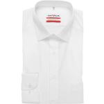 Weiße Unifarbene Langärmelige Marvelis Kentkragen Hemden mit Kent-Kragen aus Baumwolle für Herren Größe 3 XL 