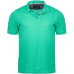 Grüne Unifarbene Casual Kurzärmelige Marvelis Kurzarm-Poloshirts mit Knopf aus Baumwolle für Herren Größe S 