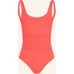 Lachsfarbene Maryan Mehlhorn U-Ausschnitt Badeanzüge mit hohem Beinausschnitt aus Polyamid ohne Bügel für Damen Größe L 