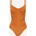 Reduzierte Dunkelorange Maryan Mehlhorn U-Ausschnitt Badeanzüge mit hohem Beinausschnitt aus Polyamid mit Bügel für Damen Größe L 