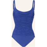 Blaue Maryan Mehlhorn Badeanzüge mit hohem Beinausschnitt aus Polyamid mit Bügel für Damen Größe L 