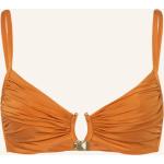 Reduzierte Dunkelorange Maryan Mehlhorn Bikini-Tops aus Polyamid mit verstellbaren Trägern für Damen Größe L 
