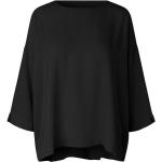 Schwarze Masai Rundhals-Ausschnitt Blusenshirts & Schlusen für Damen Größe M 