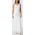 Offwhitefarbene Bestickte Mascara Brautkleider & Hochzeitskleider aus Polyester für Damen Größe XS 