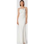 Offwhitefarbene Mascara Wasserfall-Ausschnitt Brautkleider & Hochzeitskleider aus Polyester für Damen Größe XS 