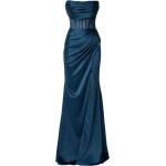 Blaue Maxi Lange Abendkleider für Damen Größe L 
