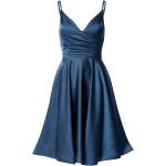Blaue Elegante Spaghettiträger-Kleider für Damen Größe S 