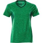 Grüne MASCOT V-Ausschnitt T-Shirts für Damen Größe 3 XL 
