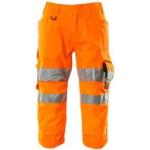 Orange Warnschutzhosen mit Reißverschluss schmutzabweisend für Herren 