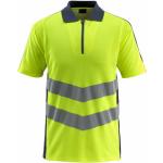 Gelbe MASCOT Poloshirts & Polohemden mit Reißverschluss Größe 4 XL 