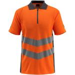 Orange Poloshirts & Polohemden mit Reißverschluss Größe 4 XL 