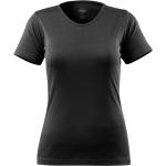 Schwarze V-Ausschnitt T-Shirts für Damen 