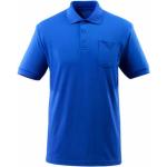 Kornblumenblaue MASCOT Shirts mit Tasche aus Baumwolle für Herren Größe 4 XL 