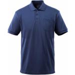 Marineblaue MASCOT Shirts mit Tasche aus Baumwolle für Herren Größe 4 XL 