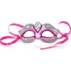 Maske "Venezia", pink/silber