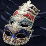Purpurne Venezianische Masken für Damen 