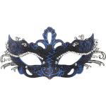 Reduzierte Schwarze Venezianische Masken für Damen Einheitsgröße 