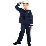 Blaue Maskworld Matrosen-Kostüme für Kinder Größe 128 