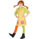 Maskworld Pippi Langstrumpf Faschingskostüme & Karnevalskostüme aus Baumwolle für Kinder Größe 98 