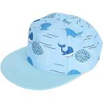 Hellblaue Snapback-Caps für Kinder aus Polyester für Jungen für den für den Sommer 