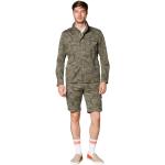 Grüne Camouflage MASON´S Herrenfieldjackets & Herrenfeldjacken aus Baumwolle Größe L für den für den Frühling 