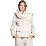 Reduzierte Beige MASON´S Mini Kurzjacken & Cropped-Jackets mit Knopf aus Fleece für Damen Größe XS 