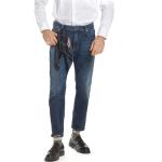 Reduzierte Marineblaue MASON´S Slim Fit Jeans aus Seide für Herren für den für den Winter 