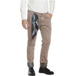 Reduzierte Beige Blumenmuster MASON´S Slim Fit Jeans mit Knopf aus Baumwolle für Herren Größe M 