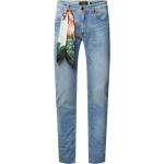 Blaue Unifarbene MASON´S Slim Fit Jeans aus Baumwollmischung für Herren Größe S Weite 33, Länge 34 