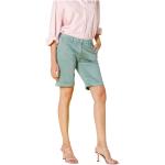 Mintgrüne MASON´S Chino-Shorts mit Nieten aus Satin für Damen Größe XL für den für den Sommer 