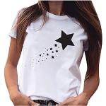 Schwarze Langärmelige Henleykragen T-Shirts mit Weihnachts-Motiv mit Knopf aus Baumwolle für Damen Größe S für den für den Sommer 