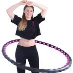 Für Erwachsene Hula Hoop 110 cm Durchmesser für Fortgeschrittene - Massagenoppen Magnet - 1,7 kg Bubble Hula-Hoop-Reifen zum Abnehmen - Fitness Reifen zur Gewichtsabnahme
