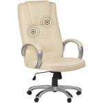 Beige Moderne Ergonomische Bürostühle & orthopädische Bürostühle  aus Kunstleder mit Massagefunktion 
