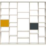 Anthrazitfarbene Moderne Pickawood Raumteiler matt aus Buche Breite 0-50cm, Höhe 200-250cm, Tiefe 0-50cm 