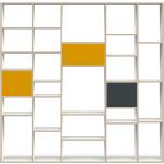 Anthrazitfarbene Moderne Pickawood Raumteiler matt aus Buche Breite 0-50cm, Höhe 200-250cm, Tiefe 0-50cm 