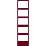 Burgundfarbene Pickawood Bücherregale aus Massivholz mit Schublade Breite 100-150cm, Höhe 100-150cm, Tiefe 0-50cm 