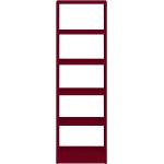 Burgundfarbene Pickawood Bücherregale aus Massivholz mit Schublade Breite 100-150cm, Höhe 100-150cm, Tiefe 0-50cm 