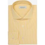 Gelbe Karo Langärmelige Herrenlangarmhemden aus Baumwolle Größe XS für den für den Winter 