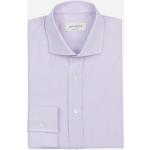 Violette Langärmelige Herrenlangarmhemden aus Baumwolle Größe XS für den für den Sommer 