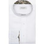 Weiße Camouflage Langärmelige Herrenlangarmhemden aus Leinen Größe XS für den für den Sommer 