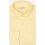 Gelbe Langärmelige Herrenlangarmhemden aus Spitze Größe XS für den für den Sommer 
