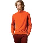 Reduzierte Orange MASSIMO ALBA Kaschmir-Pullover mit Reißverschluss aus Wolle für Herren Größe XL 