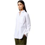 Reduzierte Weiße Bestickte MASSIMO ALBA Businesskleidung aus Popeline für Damen Größe L 