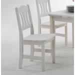 Weiße Skandinavische Life Meubles Holzstühle lackiert aus Massivholz Breite 0-50cm, Höhe 50-100cm, Tiefe 0-50cm 2-teilig 