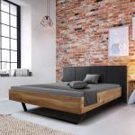 Schwarze Moderne Elegance InLiving Rechteckige Holzbetten geölt aus Massivholz 160x200 
