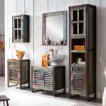 Bunte Shabby Chic Möbel Exclusive Recycling Möbel lackiert aus Massivholz Breite 150-200cm, Höhe 150-200cm, Tiefe 0-50cm 5-teilig 