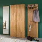 Braune Moderne Wooding Nature Garderoben Sets & Kompaktgarderoben lackiert aus Massivholz Breite 200-250cm, Höhe 200-250cm, Tiefe 0-50cm 3-teilig 