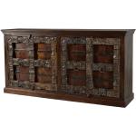 Braune Antike Möbel Exclusive Rechteckige Sideboards lackiert aus Massivholz Breite 150-200cm, Höhe 50-100cm, Tiefe 0-50cm 