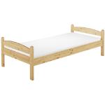 Erst-Holz Betten mit Matratze lackiert aus Massivholz 100x200 mit Härtegrad 2 